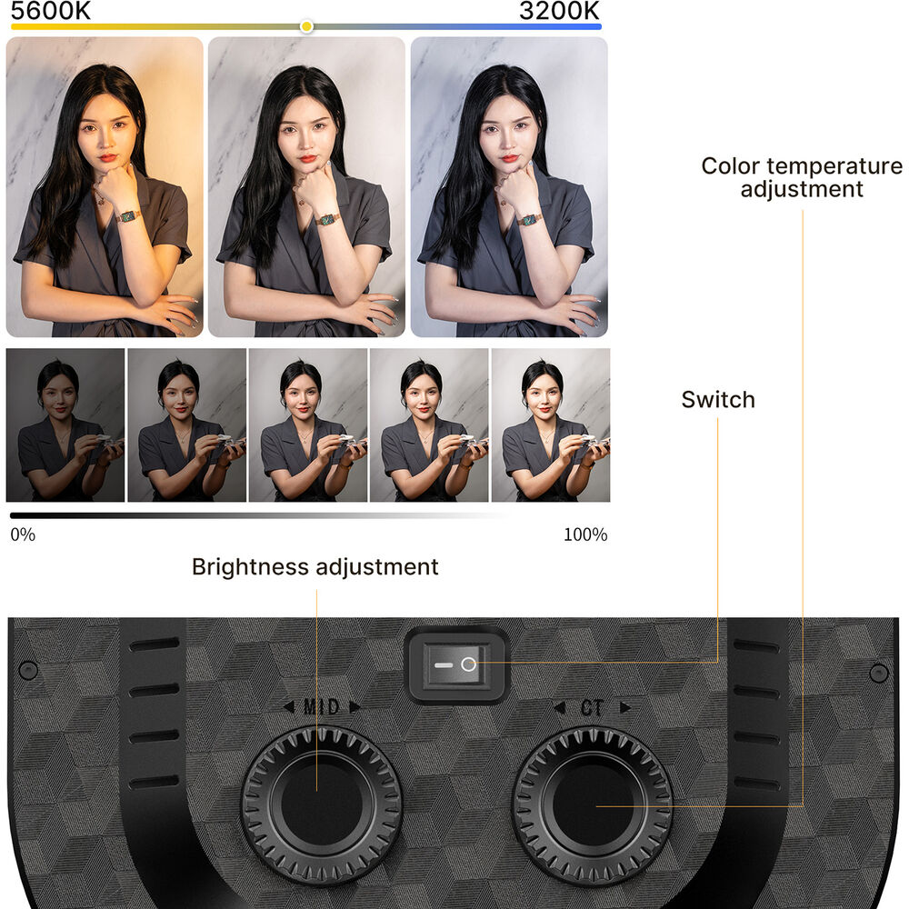 نور ثابت رومیزی وجیم VIJIM K7 Desktop Live Broadcast Fill Light