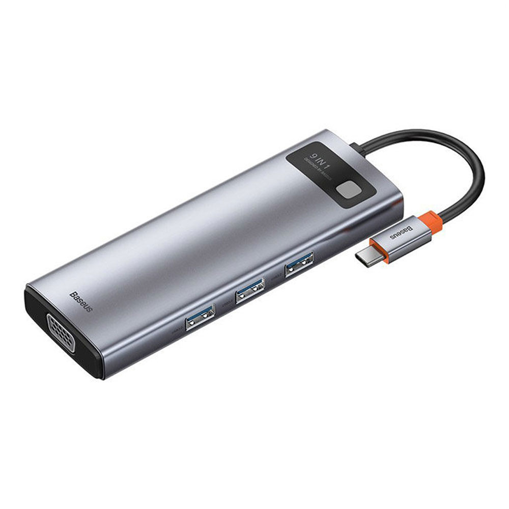ارسال رایگان | تحویل سریع | بهترین قیمت برای خرید هاب 9 پورت usb-c باسئوس مدل CAHUB-CU0G | مشاوره رایگان و تخصصی 0217356