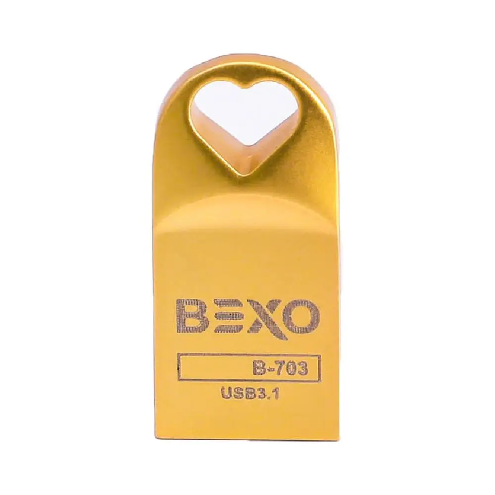 قیمت + مشخصات | بهترین قیمت برای خرید فلش مموری بکسو BEXO B-703 USB 3.0 Flash Memory 16GB Gold | خرید فلش مموری با بهترین قیمت