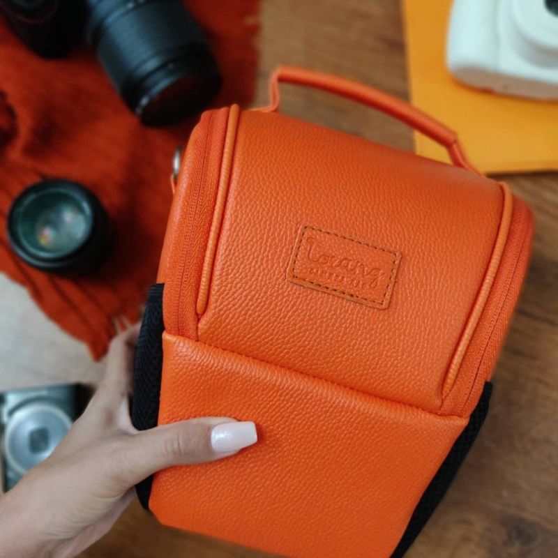 کیف دوربین ترنگ کوچک نارنجی Torang Small Zoom Camera Bag Orange