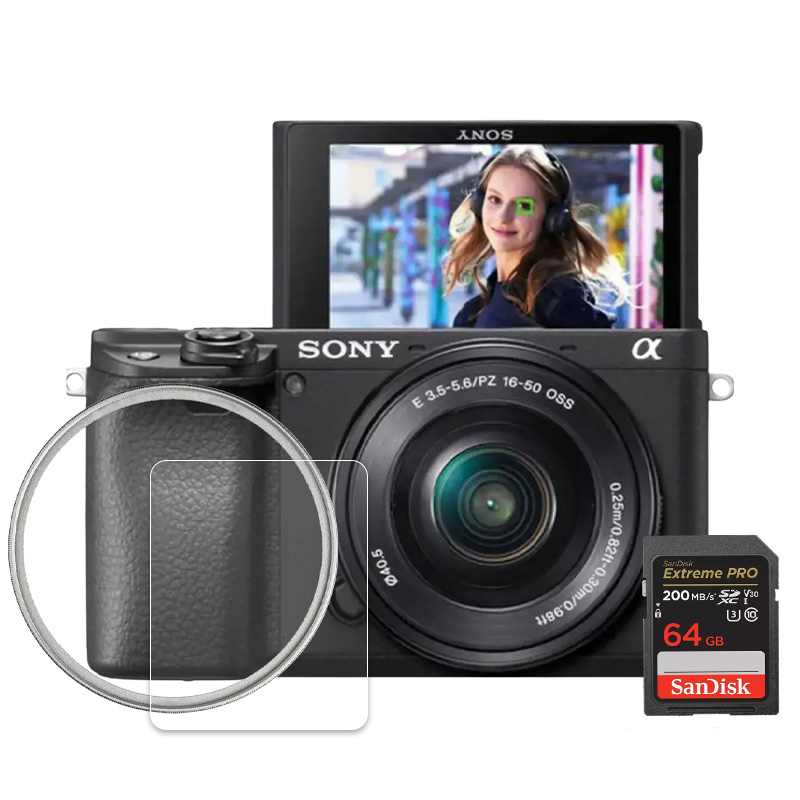 بهترین قیمت دوربین بدون آینه سونی Sony Alpha a6400 kit 16-50mm همراه با کیت لوازم جانبی + تحویل 1 روزه | مشخصات فنی + مشاوره تخصصی 0217356