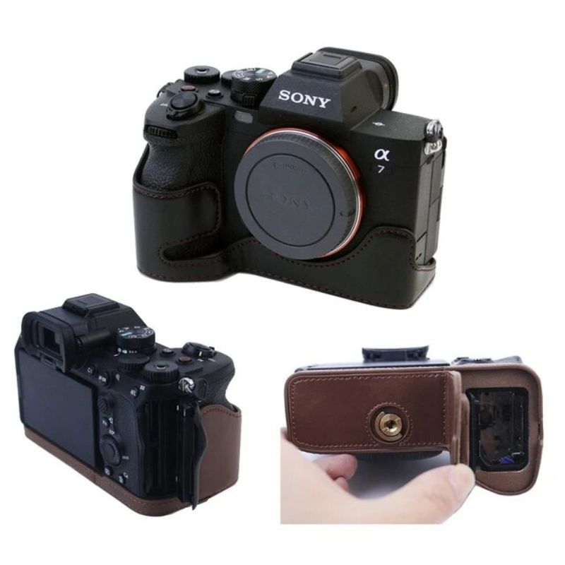 کاور چرمي دوربين مشکی Sony Alpha a7 Cover Black