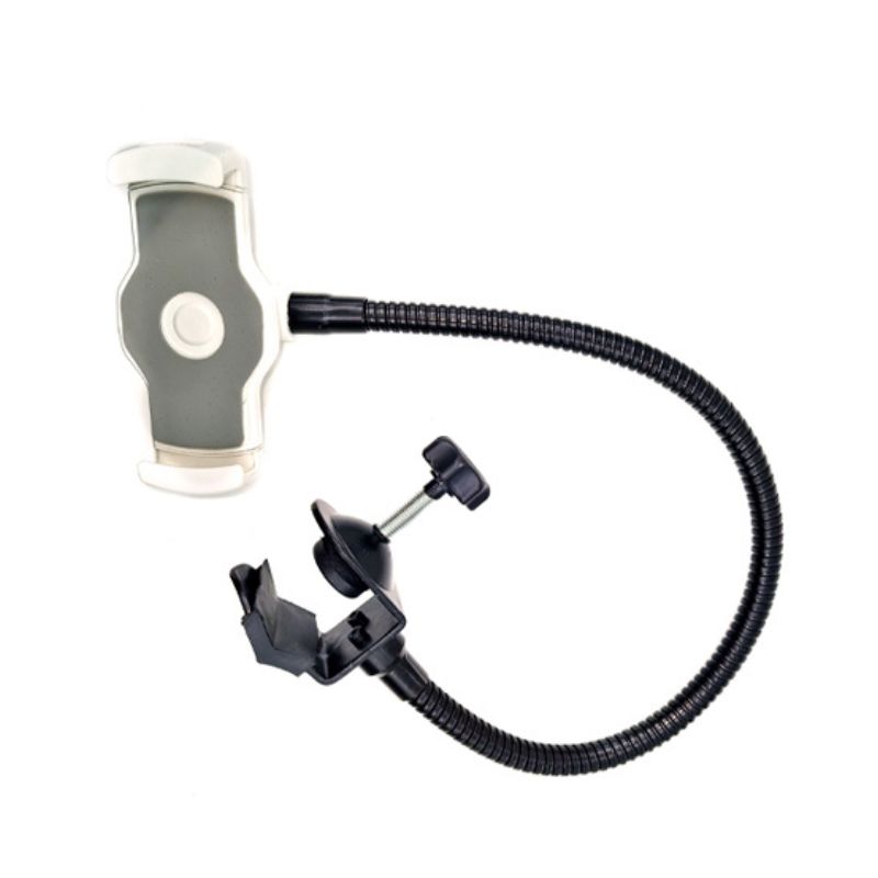 بهترین قیمت برای خرید هولدر موبایل و تبلت منعطف گیره ای Mobile and tablet clamp holder | زاویه چرخش 360 درجه ای و دارای پایه مکنده میباشد.