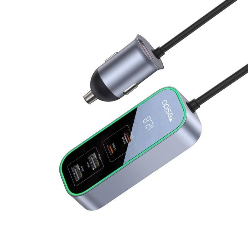 تحویل سریع | مشخصات فنی + بهترین قیمت برای خرید شارژر فندکی یسیدو Yesido Y53 Car Charger | مشاوره رایگان 0217356