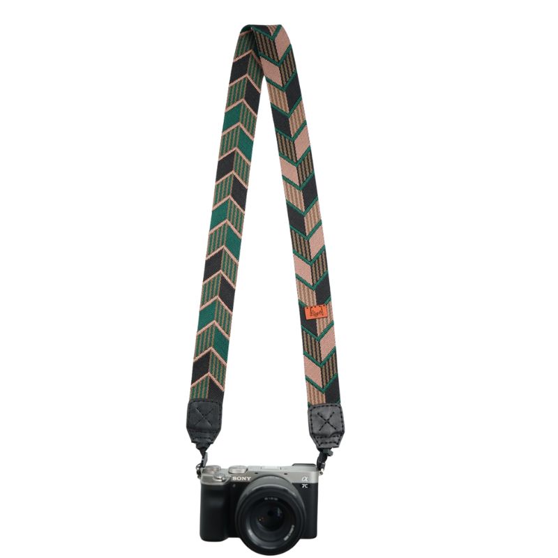 ضمانت سلامت کالا | مشخصات + بهترین قیمت برای خرید بند دوربین طرح برجسته سبز مشکی Bandino Camera neck Strap Black | مشاوره تخصصی 0217356