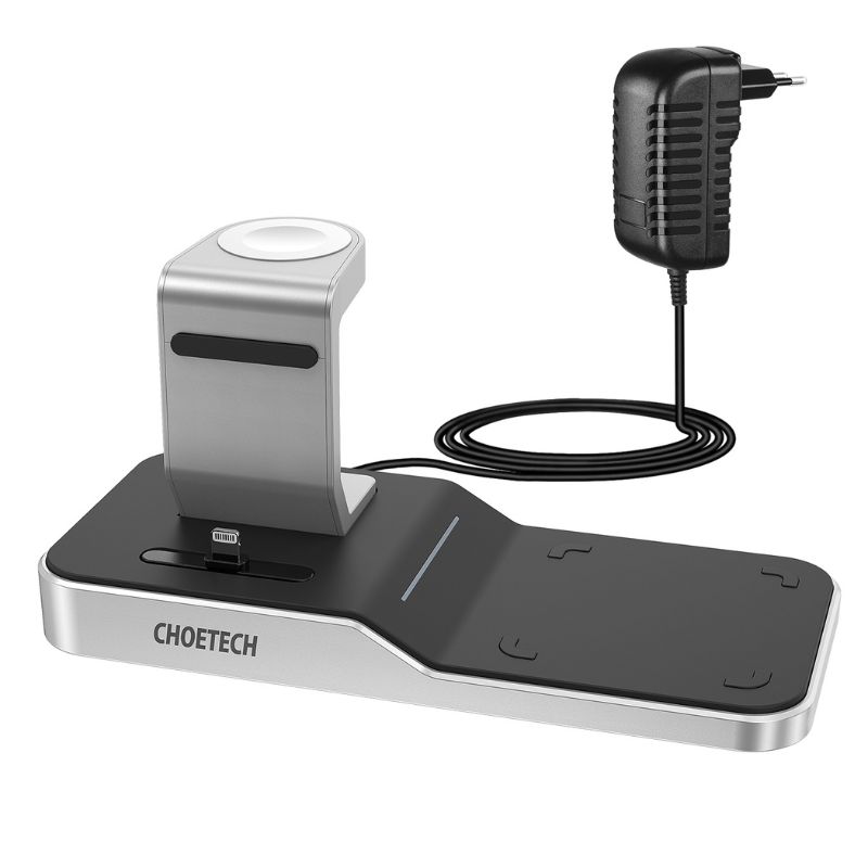 استند شارژر بی‌سیم چویتک Choetech T316 4 in 1 iPhone + Apple Watch
