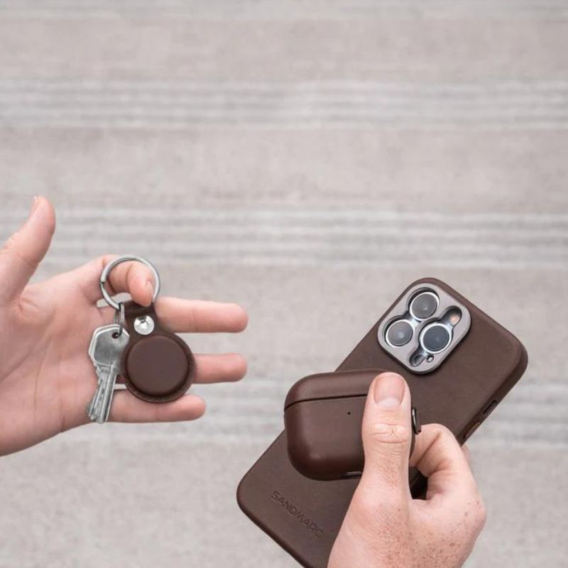 کاور چرمي ایرپاد Sandmarc Leather Edition AirPods Pro Case Brown