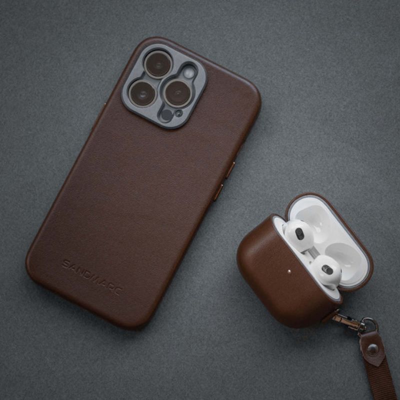 کاور چرمي ایرپاد Sandmarc Leather Edition AirPods Pro Case Brown