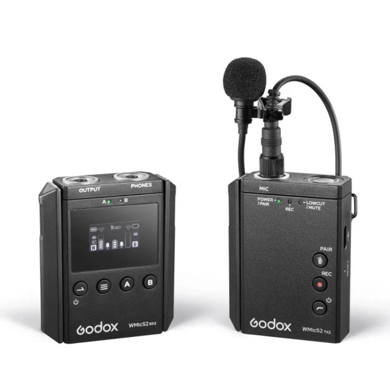 مشخصات فنی + بهترین قیمت برای میکروفون بیسیم یقهای گودکس Godox UHF Drahtlos Mikrofonsystem WMicS2 Kit 1 |مشاوره تخصصی 0217356
