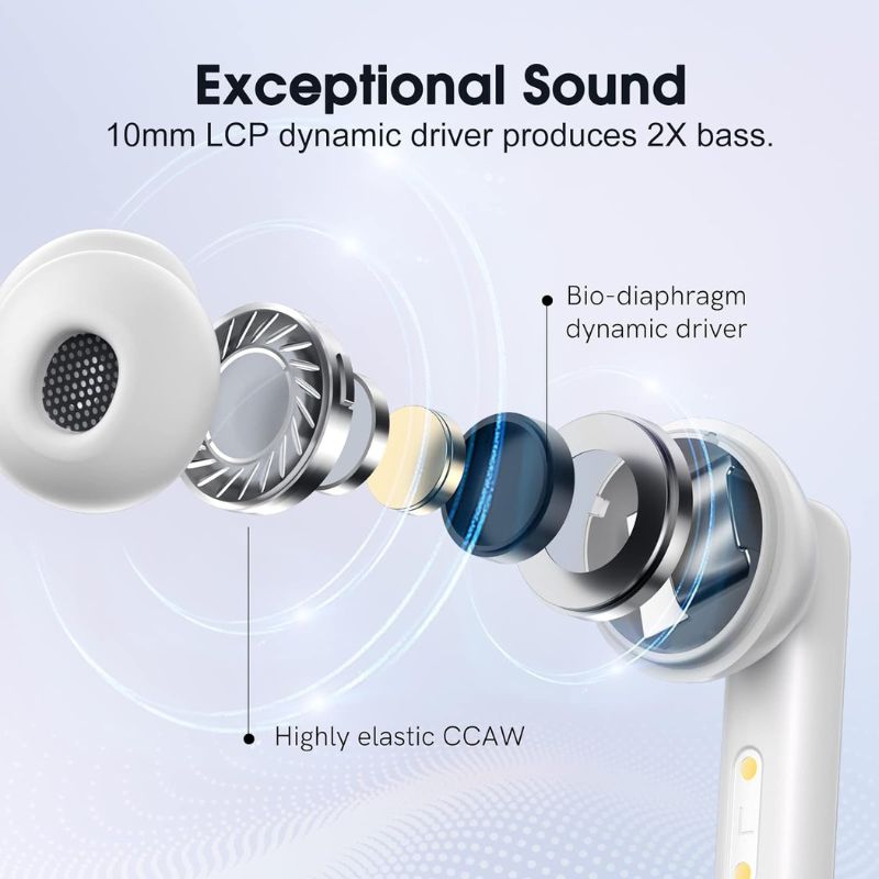 هدفون بلوتوثی کیو سی وای QCY T13 ANC Bluetooth Headphone White