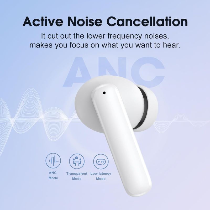 هدفون بلوتوثی کیو سی وای QCY T13 ANC Bluetooth Headphone White