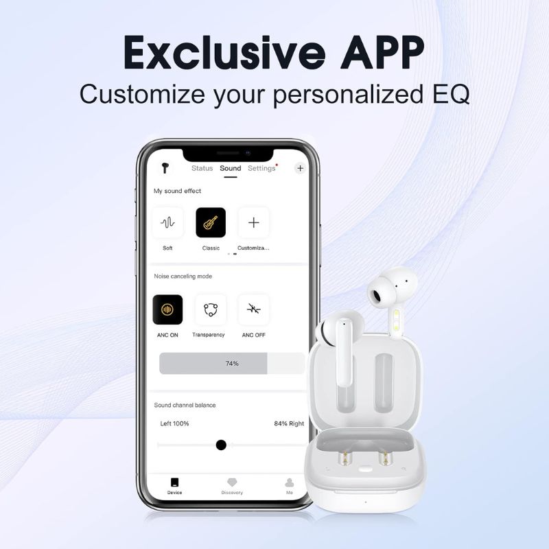 هدفون بلوتوثی کیو سی وای QCY T13 ANC Bluetooth Headphone White
