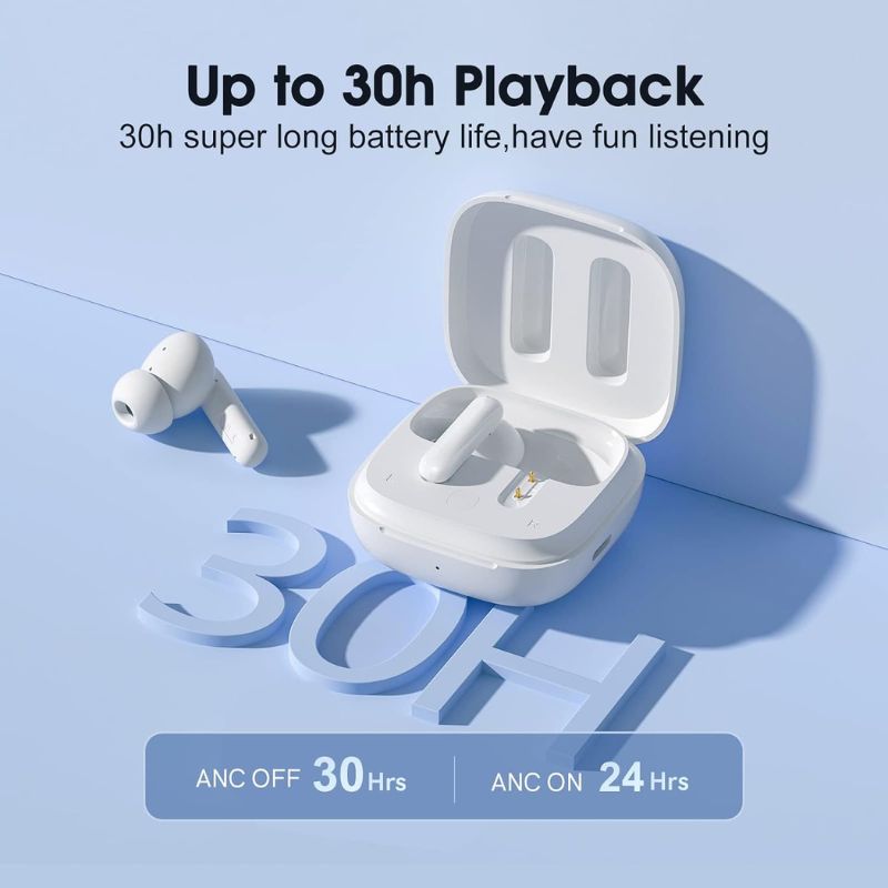 هدفون بلوتوثی کیو سی وای QCY T13 ANC Bluetooth Headphone White