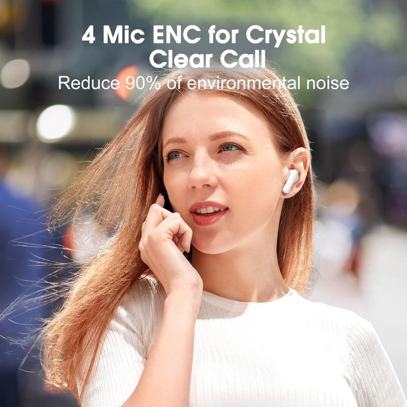 هدفون بلوتوثی کیو سی وای QCY T13 ANC Bluetooth Headphone White