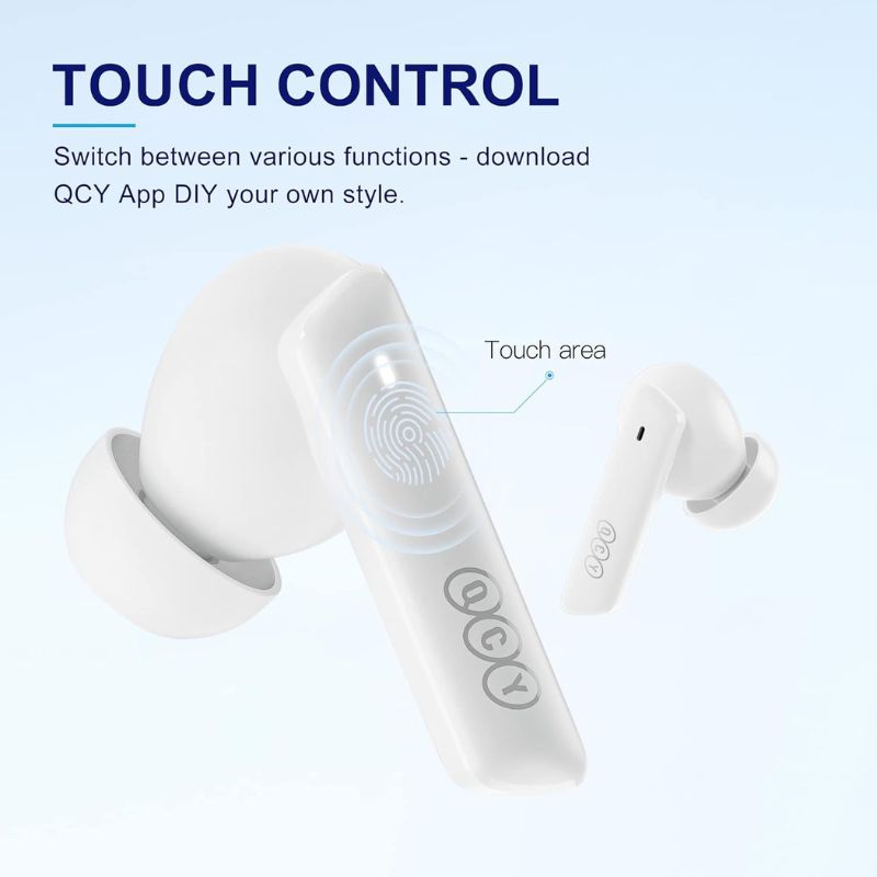 هدفون بلوتوثی کیو سی وای QCY HT05 White bluetooth headphones