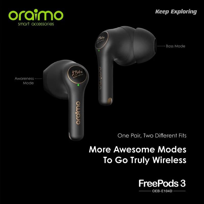 هدفون بی سیم اورایمو Oraimo FreePods 3 Wireless Headphone Black