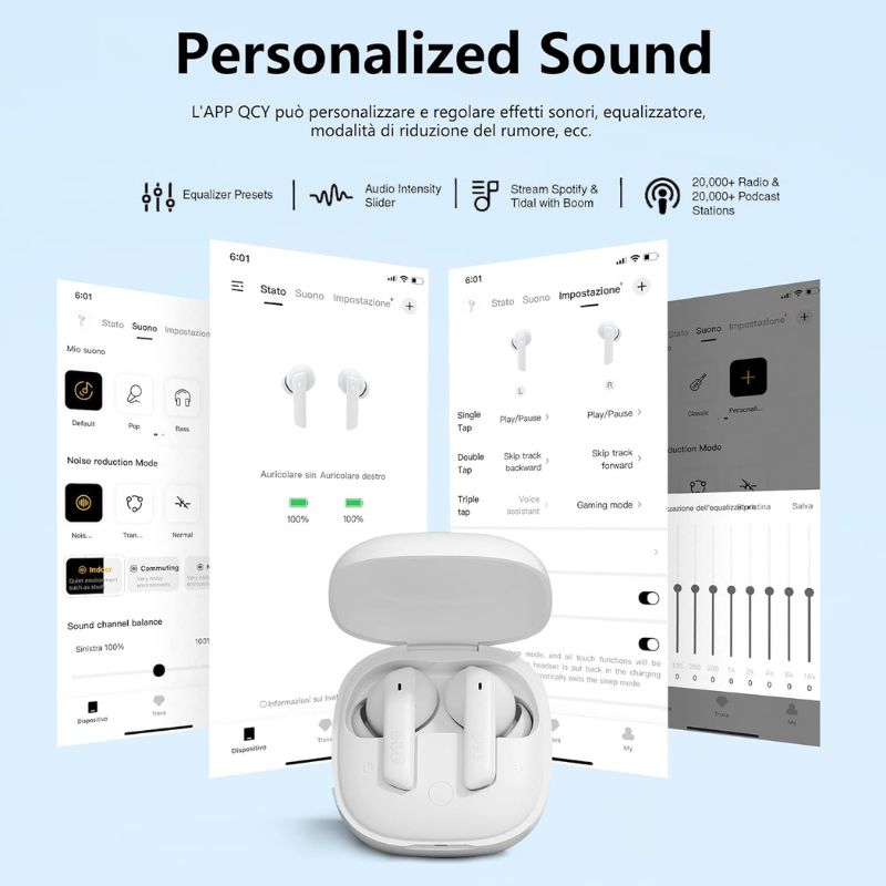 هدفون بلوتوثی کیو سی وای QCY HT05 White bluetooth headphones