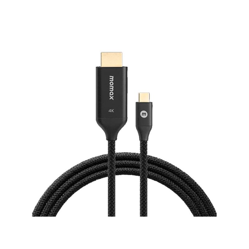 بهترین قیمت برای خرید کابل 2 متری USB C به HDMI مومکس Momax EliteLink USB-C to HDMI 2M Braided Cable ✅ مشاوره رایگان ☎️0217356