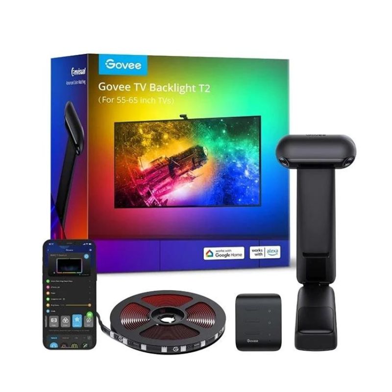بهترین قیمت برای ریسه هوشمند گووی Govee T2 TV Backlight smart thread| مشاوره رایگان و تخصصی خرید نورنگار ☎️0217356