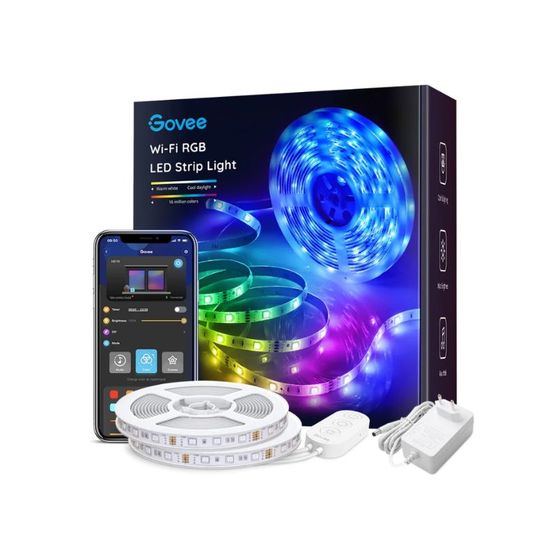 بهترین قیمت برای ریسه هوشمند گووی Govee H6110 RGB Smart LED Strip Lights| مشاوره رایگان و تخصصی خرید در نورنگار ☎️0217356