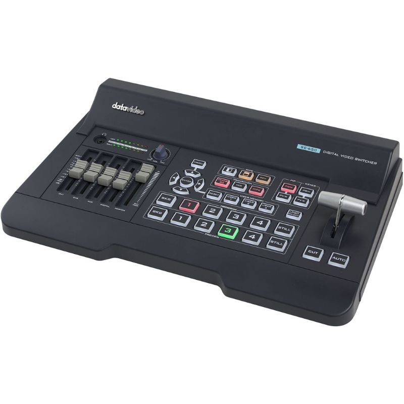 بهترین قیمت برای خریدمیکسر ویدئویی HD دیتاویدئو Datavideo SE-650 HD Video Mixer with 4 Video Displays⭐ مشاورهی رایگان ☎️0217356