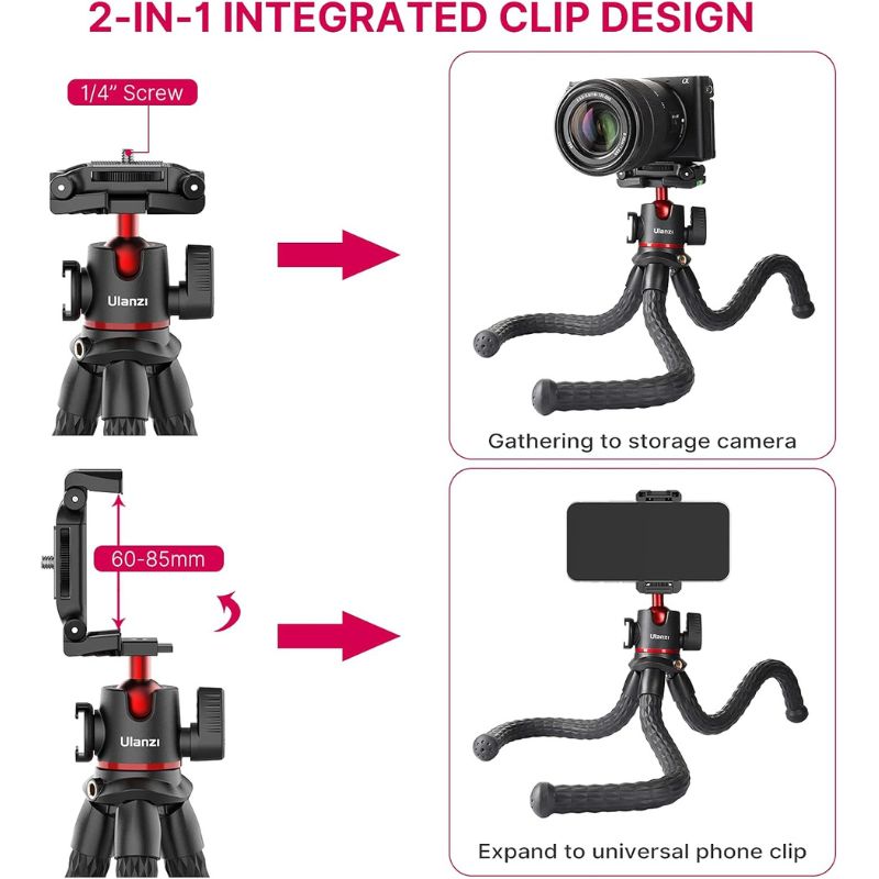 پایه نگهدارنده دوربین و موبایل ویجیم VIJIM MT-33 Phone and camera Tripod