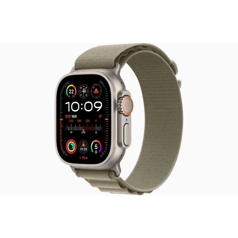 بهترین قیمت برای خرید ساعت هوشمند اپل واچ اولترا 2 Apple Watch Ultra 2 Titanium olive Case Alpine Loop | مشاوره رایگان و تخصصی 0217356