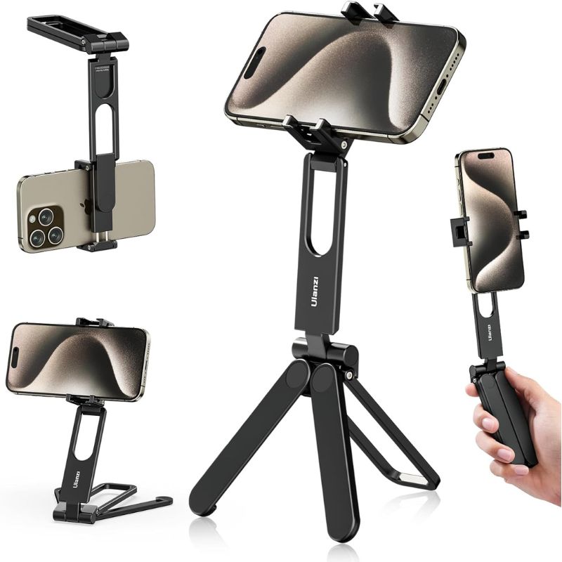 تحویل سریع | بهترین قیمت برای خریدپایه نگهدارنده رومیزی موبایل اولانزی ULANZI MA26 Foldable Phone Tripod Holder مشاوره رایگان 0217356