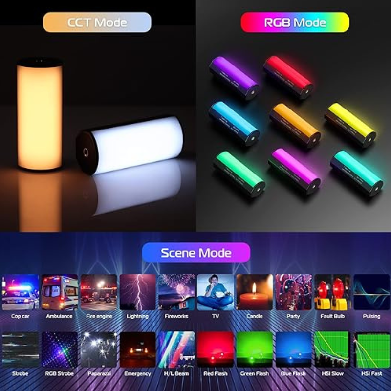 ویدئو لایت اولانزی ULANZI Handheld Light Wand 360° RGB LED Video Light