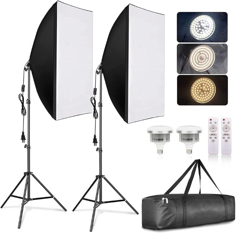 بهترین قیمت برای خرید کیت سافت باكس TDOO Softbox Photography Lighting Kit. خرید محصولات نورپردازی در نورنگار.☎️0217356