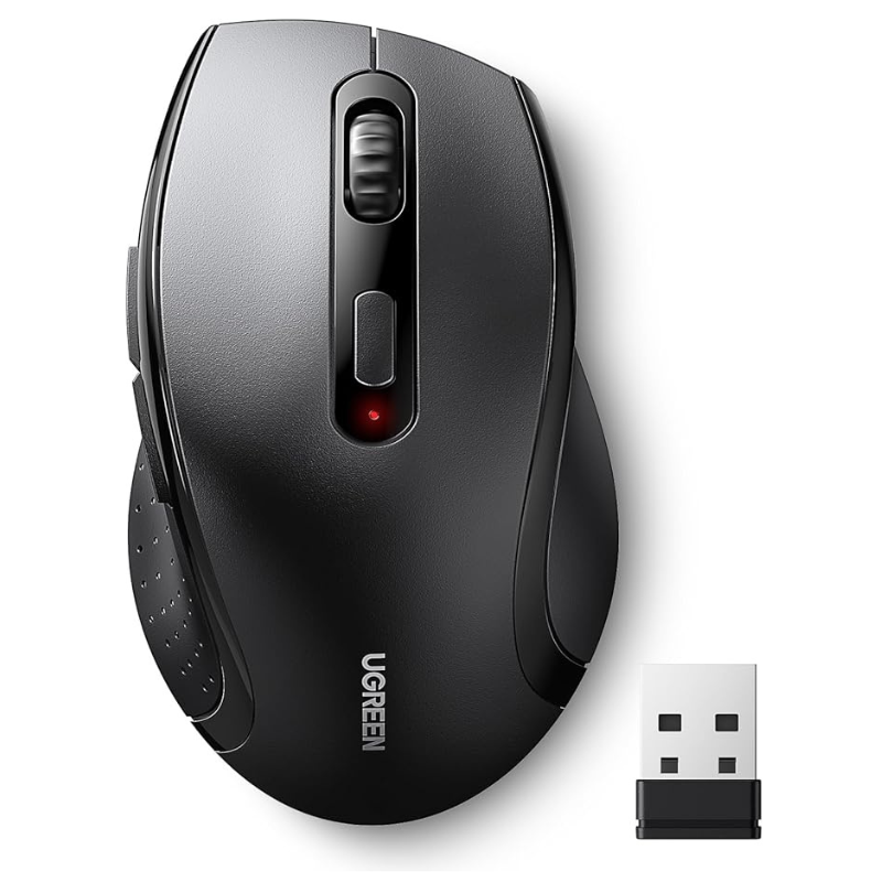 بهرین قیمت برای خرید ماوس بی سیم UGREEN Wireless Mouse 2.4G Ergonomic Optical Mouse | مشاوره تخصصی در نورنگار☎️ 0217356