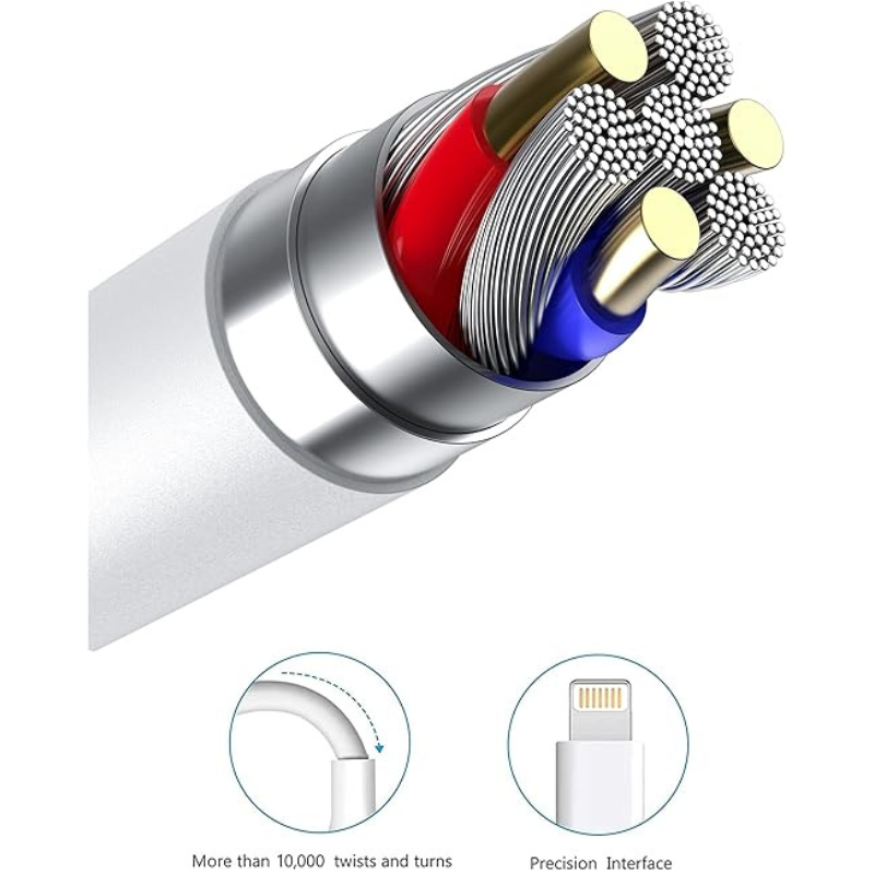 کابل شارژر آیفون Ellies Apple MFi Certified iPhone Charger Cord