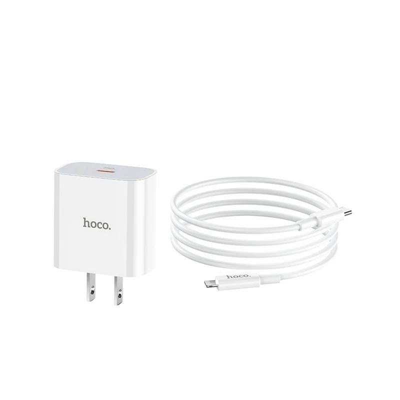 ضمانت سلا مت کالا + تحویل سریع | مشخصات + بهترین قیمت شارژر دیواری 20 وات هوکو Hoco C76 PD Wall Charger | مشاوره و تخصصی 0217356