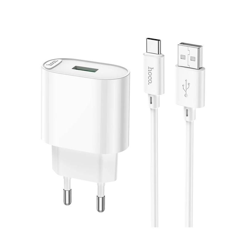 ضمانت سلا مت کالا + تحویل سریع | مشخصات + بهترین قیمت شارژر دیواری 18 وات هوکو Hoco C109A wall Charger with usb-c| مشاوره و تخصصی 0217356