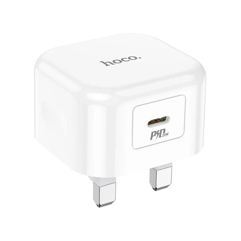 ضمانت سلا مت کالا + تحویل سریع | مشخصات + بهترین قیمت شارژر دیواری 20 وات هوکو Hoco C91B USB wall Charger | مشاوره و تخصصی 0217356
