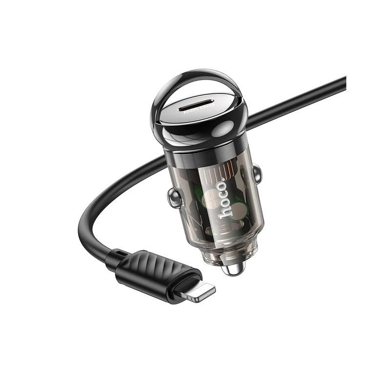 ضمانت سلا مت کالا + تحویل سریع | مشخصات + بهترین قیمت شارژر فندکی 30 وات هوکو Hoco Z53 Charger with lightning | مشاوره و تخصصی 0217356