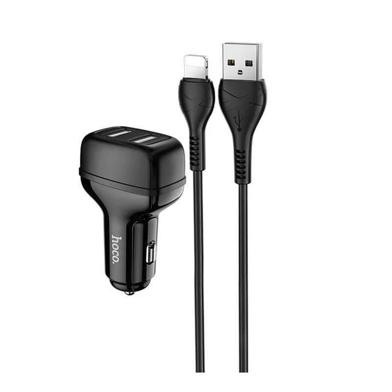 ضمانت سلامت کالا + تحویل سریع | مشخصات + بهترین قیمت شارژر فندکی هوکو Hoco Z36 Charger with lightning | مشاوره و تخصصی 0217356