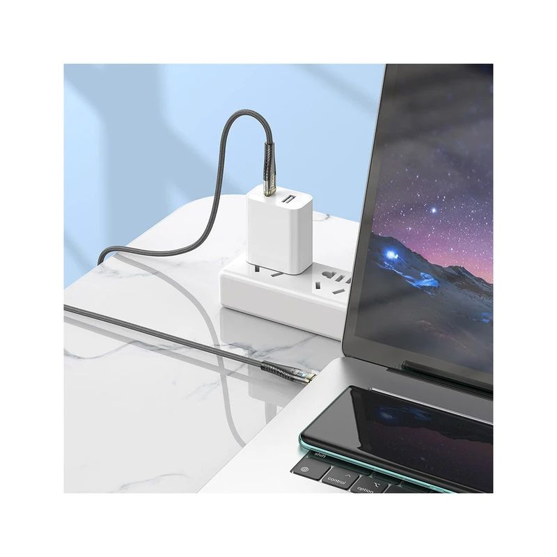 کابل تبدیل هوکو Hoco U121 27W USB-C to lightning Cable