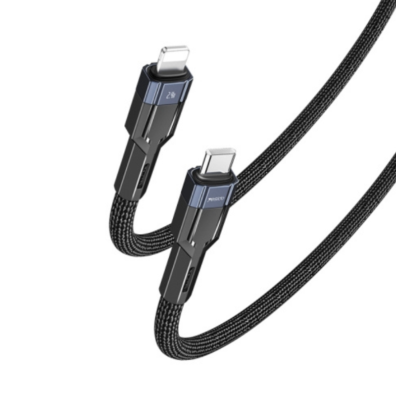تحویل سریع | بهترین قیمت برای خرید کابل Type-C به Lightning یسیدو YESIDO CA107 Type-C To Lightning Cable ⭐ مشاوره رایگان 0217356