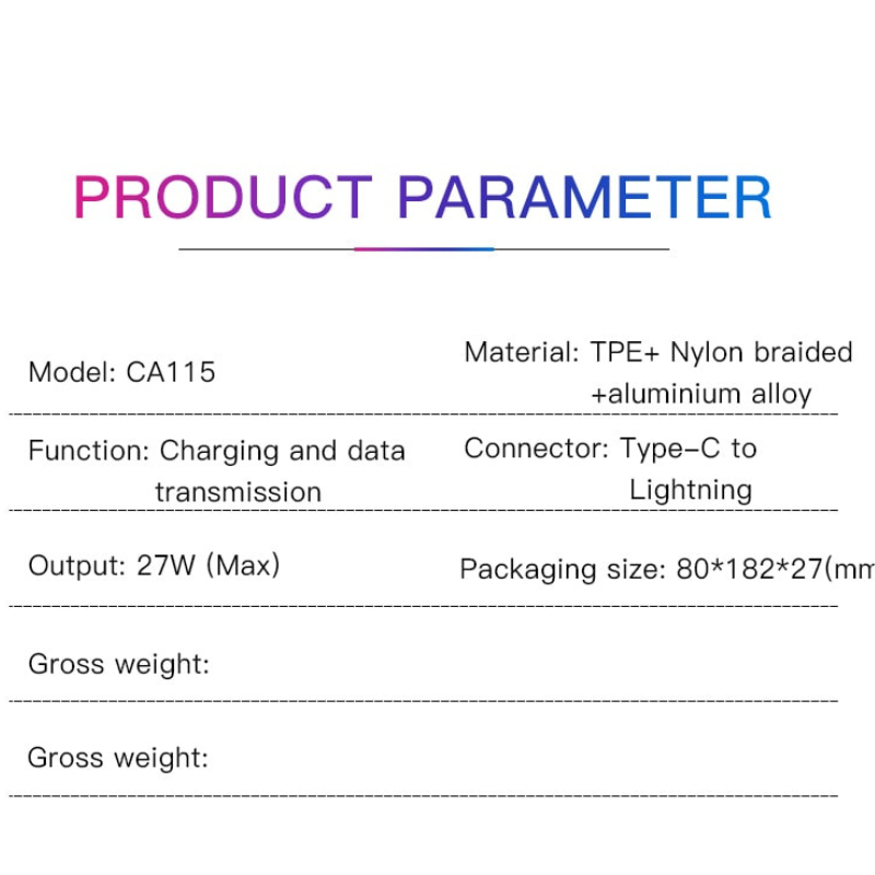 کابل تبدیل Type-C به لایتنینگ یسیدو Yesido CA115 TypeC To Lightning