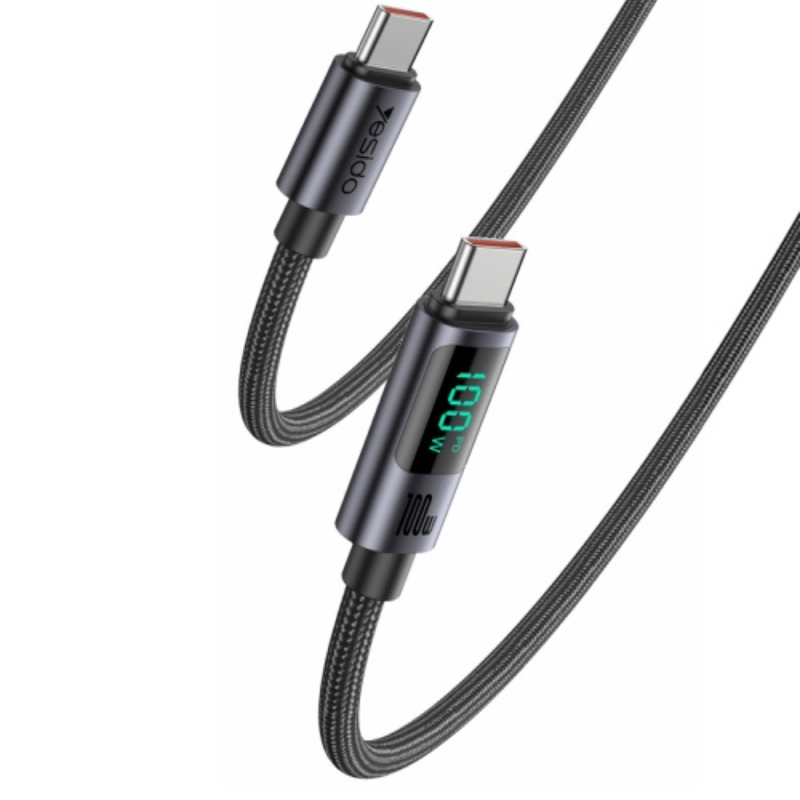 مشخصات فنی + بهترین قیمت برای خرید کابل تبدیل Type-C به Type-C یسیدو Yesido CA158 Type-C To Type-C Cable 1.2M 100W |مشاوره تخصصی 0217356