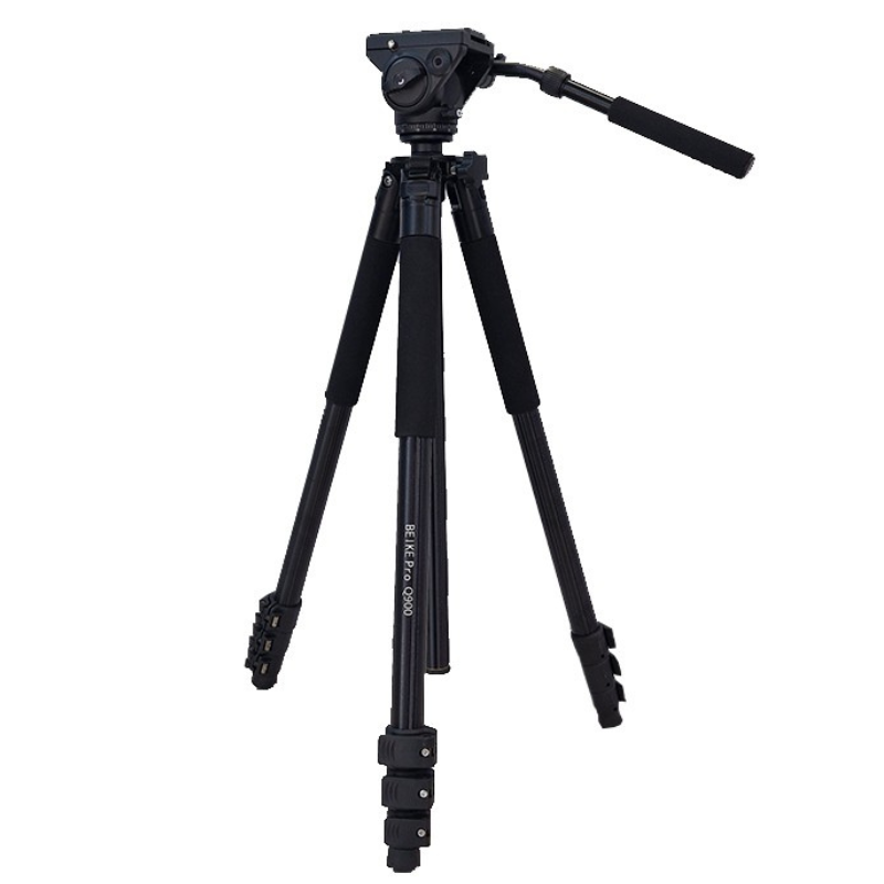 بهترین قیمت برای خرید سه پایه فیلمبرداری بیک پرو Beike Pro Q900B Camera Tripod یک سه پایه کربنی مناسب برای عکاسی ، دارای پن هد. ☎️0217356