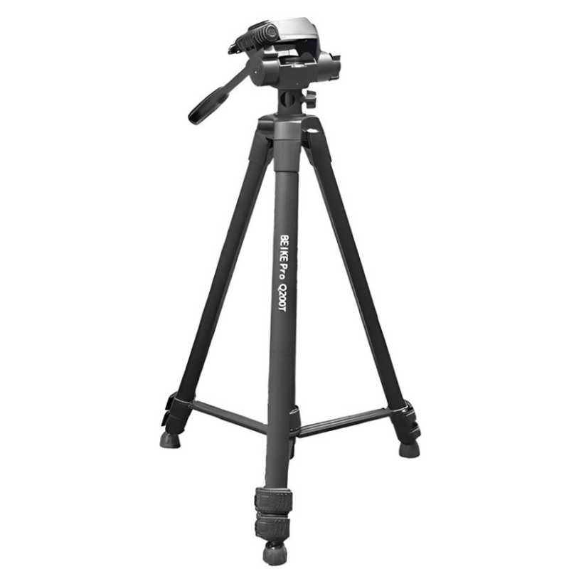 بهترین قیمت برای خرید سه پایه دوربین بیک پرو Beike pro Q200T Camera Tripod یک سه پایه کربنی مناسب برای عکاسی ، دارای پن هد. ☎️0217356