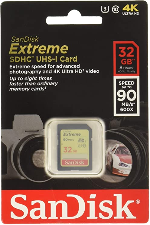Sandisk Extreme SDXC 32GB 90 MB/S 600X