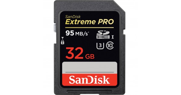 SanDisk SD 32GB Extreme Pro 95MB/S 633X