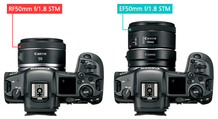 مقایسه لنز های کانن RF50mm f/1.8 STM و EF50mm f/1.8 STM