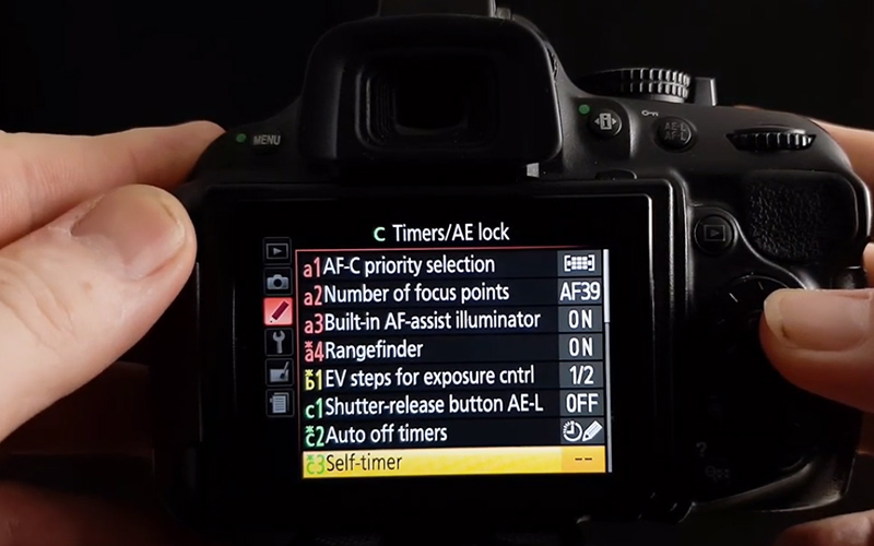 تنظیم تایمر برای دوربین DSLR و بدون آینه نیکون