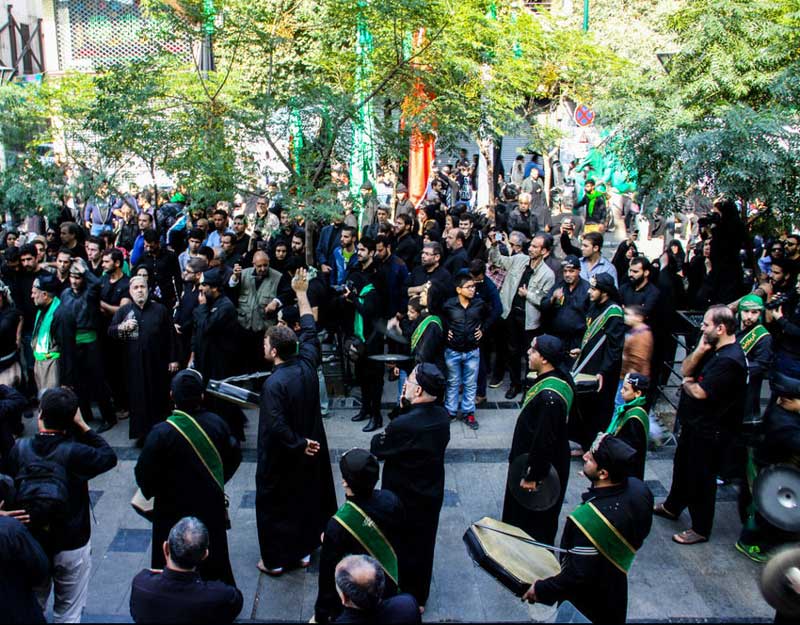 مراسم عاشورا در بازار تهران