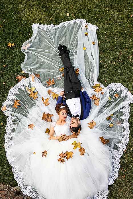 عکاسی عروسی با پهپاد