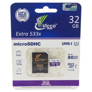 کارت حافظه ویکومن Vicco Man Micro SD 533X 32GB With Adapter